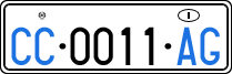 License plate of Italy, Diplomatic