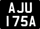 License plate of the United Kingdom, 1963 year system