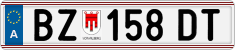 License plate of Austria, Regular plates