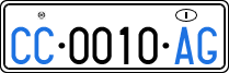 License plate of Italy, Diplomatic