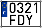 License plates of Spain, Ordinary (2000)