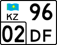License plate Kazakhstan, Motorcycles (2012)