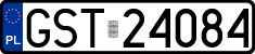 License plates of Poland, Regular car plates