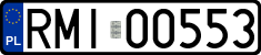 License plates of Poland, Regular car plates