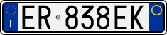License plate of Italy, Cars (1994 year series)