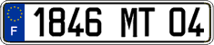 French license plate, FNI