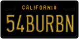 California, Vanity Plates