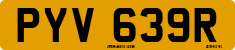 License plate of the United Kingdom, 1963 year system
