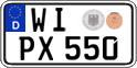 German license plate, Regular plates