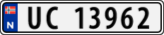 License plate of Norway, Cars