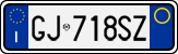 License plate of Italy, Cars (1994 year series)