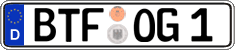 German license plate, Regular plates