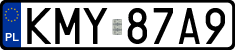 License plates of Poland, Regular car plates