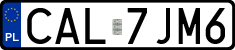 License plates of Poland, Regular car plates