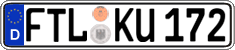 German license plate, Regular plates