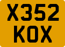 License plate of the United Kingdom, 1983 year system
