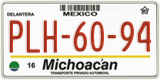 Michoacán, Cars (AAA-00-00)