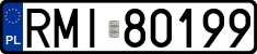 License plates of Poland, Regular car plates