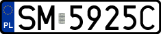 License plates of Poland, Regular car plates