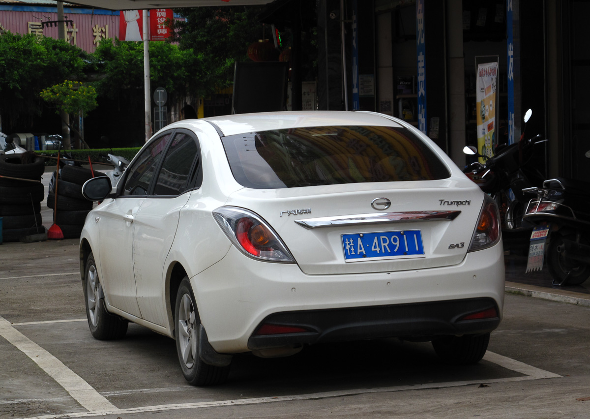 桂A·4R911, Trumpchi GA3 1st gen, 2013–2016