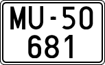 License plates of Spain, 1900 year series