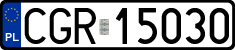 License plates of Poland, Regular car plates