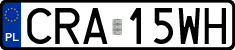 License plates of Poland, Regular car plates