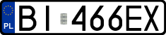 License plates of Poland, Regular car plates