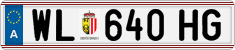 License plate of Austria, Regular plates
