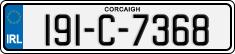 License plate of Ireland, Regular plates