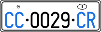 License plate of Italy, Diplomatic
