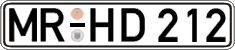 German license plate, Regular plates