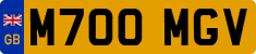 License plate of the United Kingdom, 1983 year system