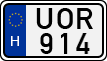 license plates of Hungary, Cars (1990)