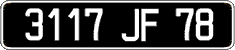 French license plate, FNI