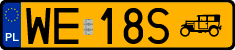 License plates of Poland, Oldtimers