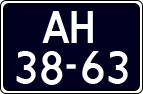 License plate of the Netherlands, Imported oldtimers (cars)