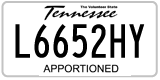Tennessee, Apportioned