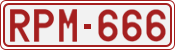 License plate of Belgium, 1951 year system
