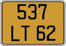 French license plate, FNI