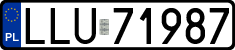License plates of Poland, Regular car plates
