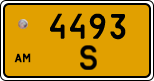 License plate of Armenia, Public transport