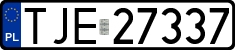 License plates of Poland, Regular car plates