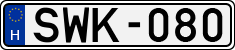 license plates of Hungary, Cars (1990)