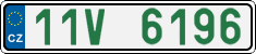 License plate of the Czech Republic, Oldtimers (2001)