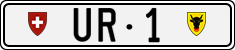 License plate of Switzerland, Cars