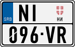 License plate of Serbia, Cars