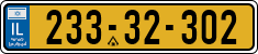 License plate of Israel, Regular plates