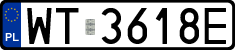 License plates of Poland, Regular car plates