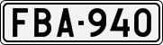 License plate of Finland, Cars
